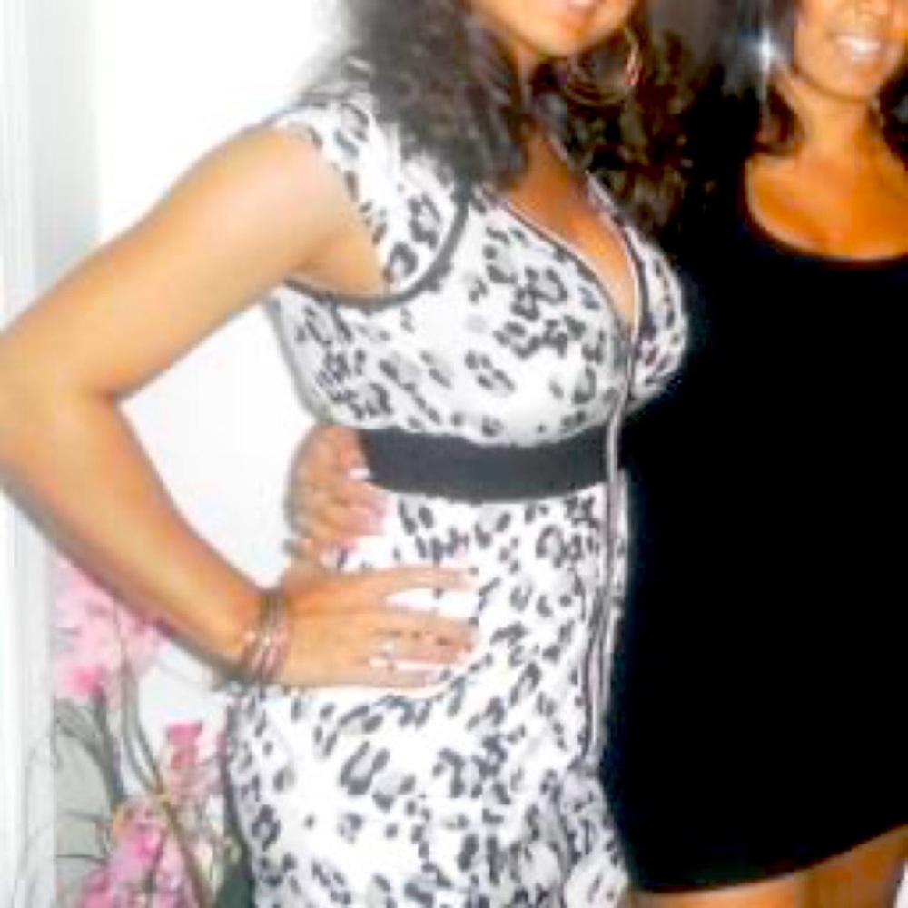 Bebe animal print dress